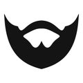 Clipped beard icon, simple style.