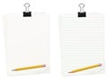 Clipped Paper With Pencil Set
