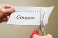 Clipping Coupon Savings Royalty Free Stock Photo