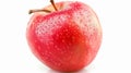 With clipping path, a red apple stands out on white. Royalty Free Stock Photo