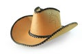 Clipping paths,cowboy hat isolated on white background Royalty Free Stock Photo