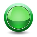 Clipping paths,illustration electronic and technology concept,single simple icon green button set