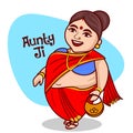 Indian woman vector illustration