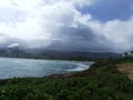 Clissolds Beach from Laie Point, Oahu, Hawaii Royalty Free Stock Photo
