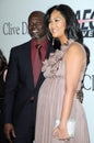 Clive Davis, Djimon Hounsou, Kimora Lee Royalty Free Stock Photo