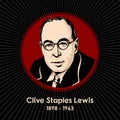 Clive Staples Lewis 1898 - 1963 was a British writer and lay theologian Royalty Free Stock Photo