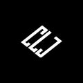 CLJ letter logo design on black background Royalty Free Stock Photo