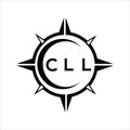 CLL abstract technology circle setting logo design on white background. CLL creative initials letter logo Royalty Free Stock Photo