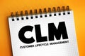 CLM - Customer Lifecycle Management is the measurement of multiple customer-related metrics, which, when analyzed for a period of