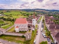 Cloasterf Saxon Village and Fortified Church in Transylvania, Romania Royalty Free Stock Photo