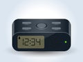 Digital desktop clock vector icon