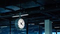 The clock at an airport, time concept Royalty Free Stock Photo