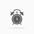 Clock Alarm glyph icon Royalty Free Stock Photo