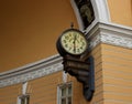 Mendeleev`s clock on the archway