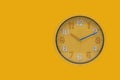 clock arrow wall on a solid background Royalty Free Stock Photo