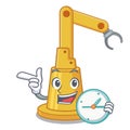 With clock assembly automation machine the cartoon shape