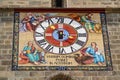 Clock of Black Church in Brasov, Transylvania, Romania Royalty Free Stock Photo