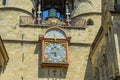 Clock on the building on Great Bell of Bordeaux, France