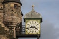 The Clock on Canongate Tolbooth in Edinburgh, Scotland