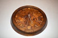 Clock carving wood time handmade