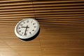 Clock on a ceiling Royalty Free Stock Photo