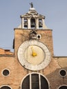 Clock of church San Giacomo di Rialto, Venice, Italy Royalty Free Stock Photo