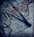 Clock, closeup or rustic analog for time, schedule or alarm background and vintage, agenda or timer. Watch, hour or