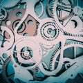 Clock Cogwheels Background