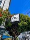 4:20 clock on the corner of Haight Ashbury, San Francisco Royalty Free Stock Photo