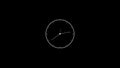 Clock Counting Down 24 Hour Day Fast Speed. Clock with moving arrows. Clock time lapse