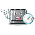 With clock ctrl button isolated in the mascot