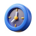 Clock 3D Icon Royalty Free Stock Photo