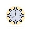 Clock, Deadline, Time, Timepiece, Timing, Watch, Work Abstract Circle Background Flat color Icon Royalty Free Stock Photo