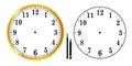 Clock dial and hour hands