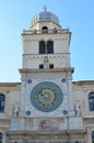 Clock and Dome of Palazzo del Capitanio from Piazza dei Signori in Padua, Italy