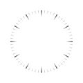 Clock face. Blank hour dial. Wedges mark minutes and hours. Simple flat vector illustration Royalty Free Stock Photo