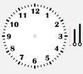 Clock face blank icon design. Royalty Free Stock Photo