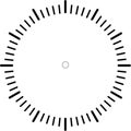 Clock face blank icon design. Royalty Free Stock Photo