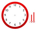Clock face blank icon design. Royalty Free Stock Photo