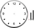 Clock face blank icon design. Royalty Free Stock Photo