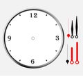 Clock face blank icon design. Royalty Free Stock Photo