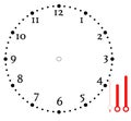 Clock face blank icon design. Royalty Free Stock Photo