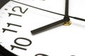 Clock face. Close up on clockwise. Time concept. Time concept with watch or clock Royalty Free Stock Photo