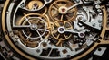 Clock face, gear mechanism Royalty Free Stock Photo