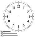 Clock face round. Design for men. Blank display dial of mechanic Royalty Free Stock Photo