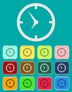Clock face - Vector icon isolated Royalty Free Stock Photo