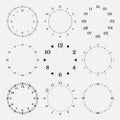 Clock face on a white background Royalty Free Stock Photo