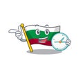With clock flag bulgarian isolated in the character