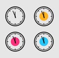 Clock flat icon