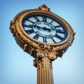 Clock in Flatiron district Royalty Free Stock Photo